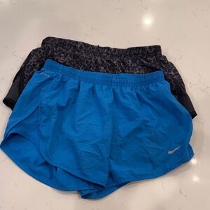Nike Vibrant Blue and Black Shorts Set